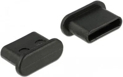 Produktbild von DELOCK Staubschutz USB TypC-Buchse o. Griff schwarz 10 St