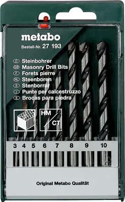 Produktbild von Metabo Steinbohrer-Kassette 8-teilig
