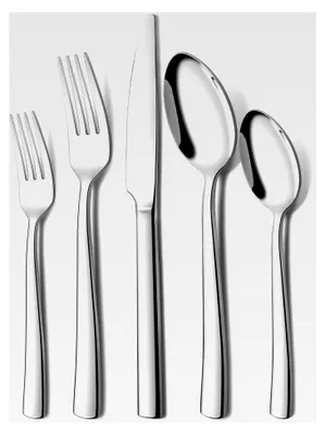 Produktbild von Besteckset für 12 Personen, 60-teiliges Edelstahlbesteck, Essbesteck mit Messer, Gabel und Löffel, Hochglanzpoliert und spülmaschinenfest