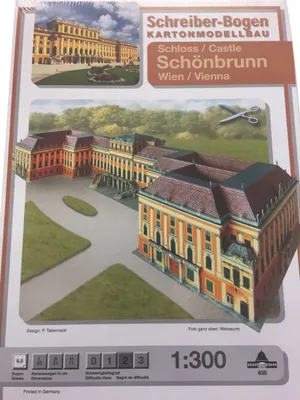 Image de Planche de Schreiber Maquette en carton Château de Schönbrunn Vienne