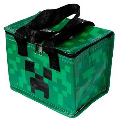 Produktbild von Minecraft Creeper Kühltasche aus recycelten Plastikflaschen