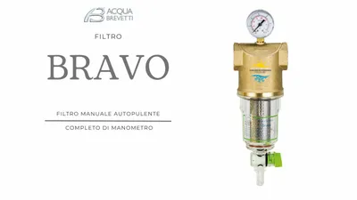 Immagine prodotto di Acqua brevetti Filtro manuale Bravo con manometro da 3 / 4