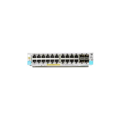 Zdjęcie produktu dla HPE Aruba Networking 20-port 10/100/1000BASE-T PoE+ / 4-port 1G/10GbE SFP+ MACsec v3 zl2 Module, Gigabit Ethernet, 10,100,1000 Mbit/s, 10BASE-T, 100BASE-T, 1000BASE-T, 261,6 mm, 206,5 mm, 44,5 mm