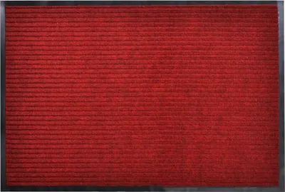 Image de Tapis d'entrée rouge 90 x 120 cm PVC