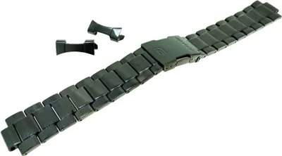 Produktbild von Casio Edifice Uhrenarmband Edelstahl massiv schwarz EQW-M600DC-1A