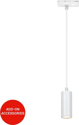Produktbild von LED Pendelleuchte 4,5W Rail Schienensystem Dimmbar Kombinierbar Weiß 10cm