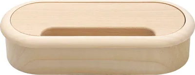 Produktbild von Kabeldurchgang oval Kabdeldurchführung 57x143 mm Kabeldurchlass Ahorn roh