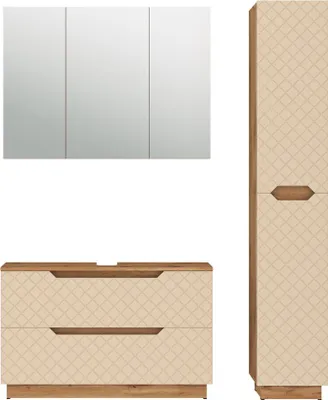 Produktbild von Badmöbel-Set Vicco Lotta Cashmere 3 Teile, Model 59398