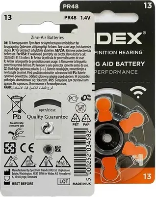 Obrázek produktu pro Widex P13 - Cenově výhodné balení - 60 baterií