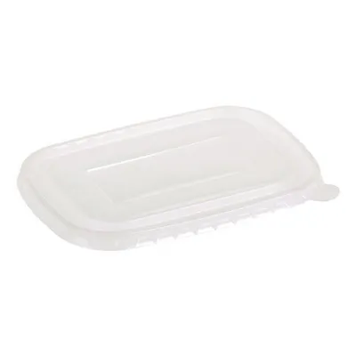 Produktbild von 50x Deckel transparent aus PP für Pappschalen rechteckig 173x120mm