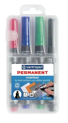 Produktbild von Centropen 8576 Permanentmarker - 4er-Satz