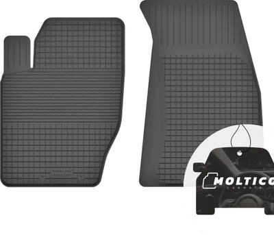 Produktbild von Vorne Gummimatten mit Rand Auto Fußmatten Gummi Automatten Passgenau 2-teilig Set - passend für Peugeot 107 2005-2014