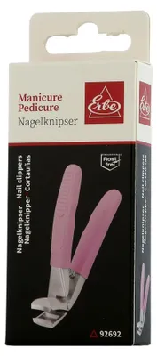 Obrázek produktu pro Erbe Solingen Nůžky na nehty Nůžky na nehty Soft-Grip růžové (8,5 cm)