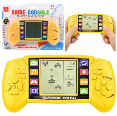 Image de Console de jeux électronique portable Tetris avec écran LCD jaune
