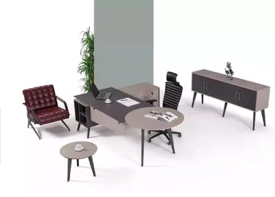 Produktbild von Büromöbel Eckschreibtisch Modern Luxus Tisch Designer Arbeitszimmer Tische