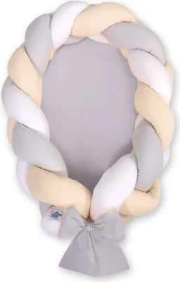 Immagine prodotto di Nido per bebè 2 in 1 con lettino per bebè - bianco-grigio-beige di KleinBaby