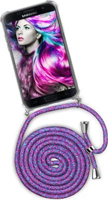 Produktbild von TWIST-Case + TWIST-Cord für Samsung Galaxy S7, Farbe:Crazy Unicorn (Silber)