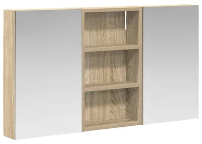 Immagine prodotto di vidaXL Set di 3 mobili da bagno, 90 x 10,5 x 50 cm, materiale composito di legno