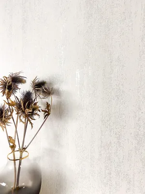 Produktbild von NEWROOM Tapete Weiß Vliestapete Unifarbe - Glitzer Tapete Modern Creme  Struktur Metallic Glanztapete Uni Universal