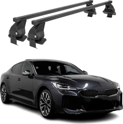 Image de Barres Transversales Menabo pour Kia Stinger 2018-2025 Noir