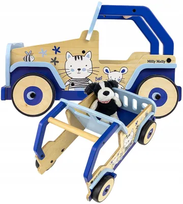 Produktbild von Milly Mally Auto Explorer Kinder Lauflernwagen Holz Spielzeug