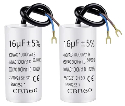 CBB60 Kondensator 16µF 450V 50/60Hz mit Kabel 20cm