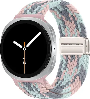 Produktbild von Magnetverschluss Nylon Armband für Samsung Galaxy Watch 8 / 8 Classic Loop Bunt