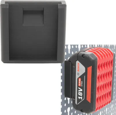 Produktbild von Akku Halter für Bosch 18V für Küpper Lochwand Halterung Akku Wandhalter Bosch