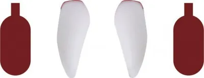Produktbild von Vampirzähne mit Blut - Amscan