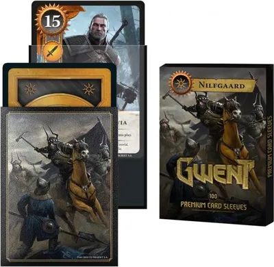 Produktbild von Gwent-Kartenschützer – Set mit 100 offiziellen Kartenschützern