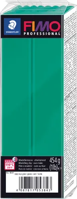 Zdjęcie produktu dla FIMO 8041-500 FIMO PROFESSIONAL glinka do modelowania, czysta zieleń, 454 g