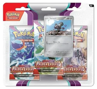 Zdjęcie produktu dla Pokemon Paldea Evolved: Varoom 3-Pack Blister German