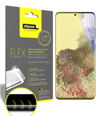 Obrázek produktu pro 2x ochranná fólie pro Samsung Galaxy S20, 100% pokrytí displeje, dipos Flex