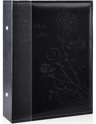 Produktbild von Fotoalbum 10x15 cm Leder Schwarz für 300 Fotos Slip-in