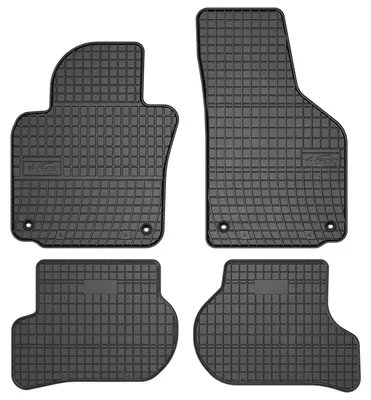 Image de Tapis de sol en caoutchouc pour Skoda Octavia II 2004-2013 (break/liftback) – 4 pièces, noirs, sur mesure