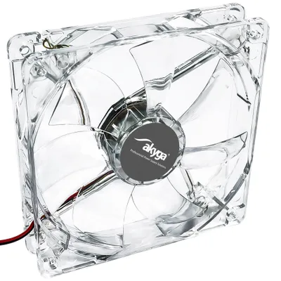 Zdjęcie produktu dla Wentylator systemowy Akyga AW-12A-WH 12cm LED biały Molex