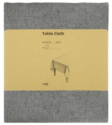 Productafbeelding van vidaXL Tafelkleed, 5 stuks, rechthoekig, lichtgrijs, 110 x 140 cm