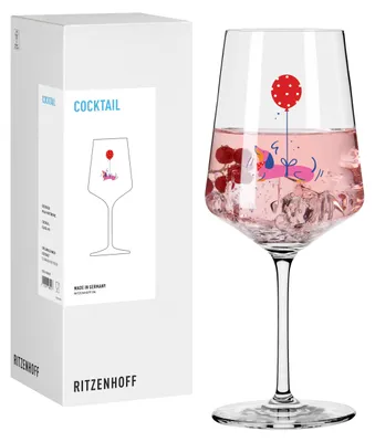 Produktbild von Ritzenhoff Cocktailglas Petfluencer Tierisch Glücklich #8 544 ml Kristallglas