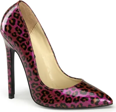Produktbild von Y-20 Stilettos für Damen  Tiermuster mandelförmige Spitze Absatz 12.7 cm Größe 35