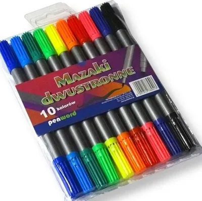 Zdjęcie produktu dla Mazaki dwustronne 10 kolorów