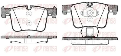 Produktbild von REMSA Bremsbeläge Satz Vorne Bremsklötze für BMW 1 Schrägheck (F20) 1457.00