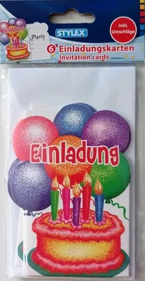 Produktbild von Stylex Einladungskarten inkl. Umschläge 6er Set