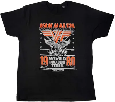 Obrázek produktu pro Van Halen Invasion Tour '80 Black M Tričko