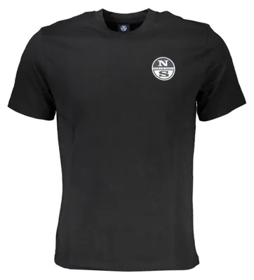 Produktbild von Schwarzes Herren T-Shirt mit Rundhals und Print - Kurzarm & Stylisch