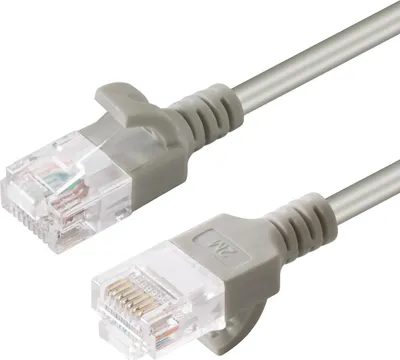 Produktbild von Microconnect V-UTP615-SLIM, 15 m, Cat6, U/UTP (UTP), RJ-45, RJ-45, Grau