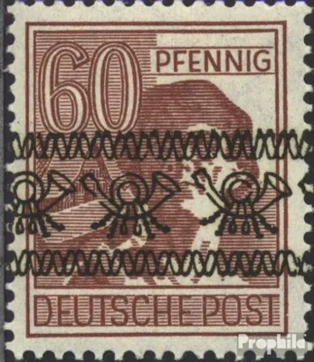 Produktbild von Briefmarken Bizone (Alliierte Besetzung) 1948 Mi A49I postfrisch Bandaufdruck