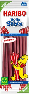 Produktbild von Haribo Balla Stixx Erdbeere vegetarisch 200g