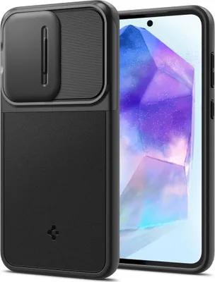 Zdjęcie produktu dla Spigen ACS07535, Pokrowiec, Samsung, Galaxy A55 5G, 16,8 cm (6.6"), Czarny