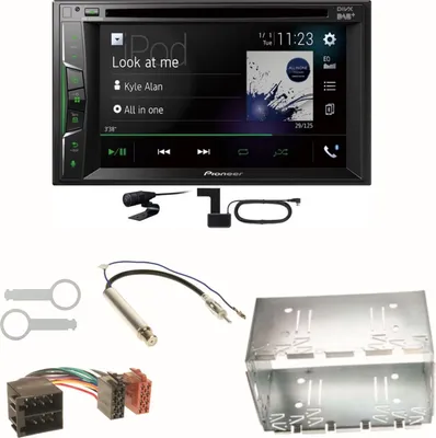 Produktbild von Pioneer AVH-A3200DAB Bluetooth DAB CD Einbauset für Golf 4 Passat 3B 3BG Lupo