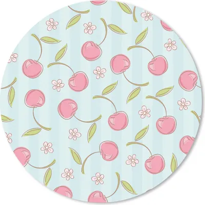 Produktbild von MuchoWow® Mauspad Mousepad Muster - Kirschen - Sakura 40x40 cm - Mousepads - Maus Mat - Pad - Mausunterlage - Schreibtisch Accessoires